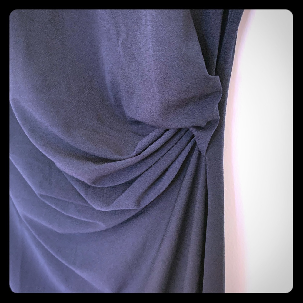 Banana Republic ruched blue dress